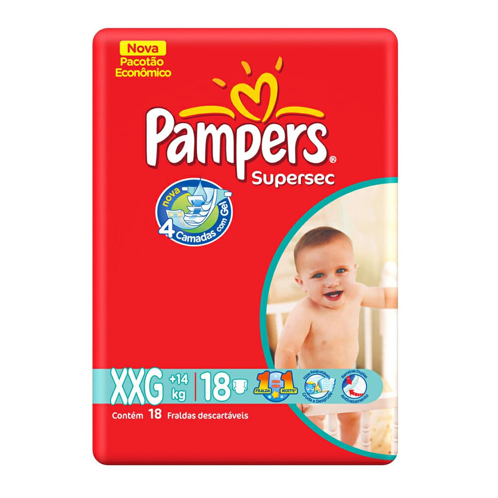 Fralda Pampers Supersec Pacotão Xxg Drogaria Globo Drogaria Globo