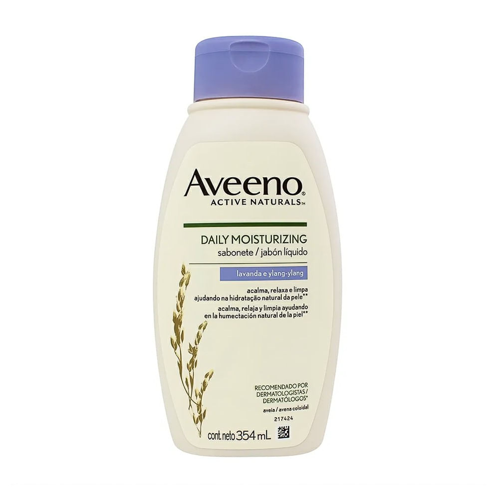 Sabonete Líquido Aveeno Daily Moisturizing Lavanda E Ylang 354ml