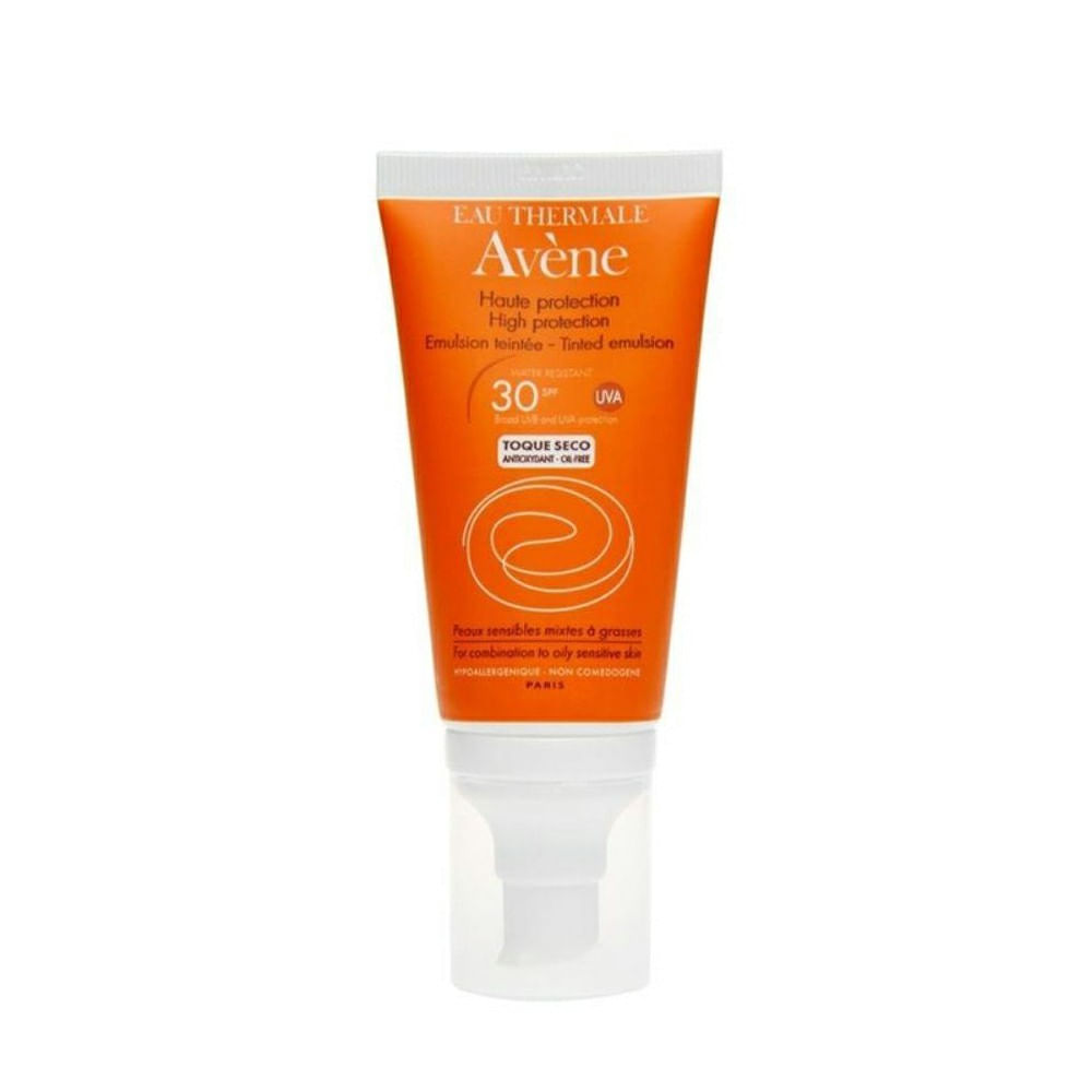 Protetor Solar Avène Toque Seco Emulsão Color FPS 30 50ml