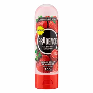 Gel Lubrificante Íntimo Prudence Sabor Morango 100g