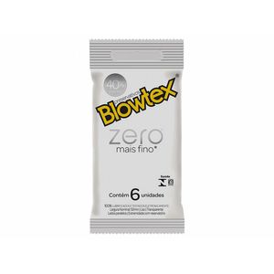 Preservativo Blowtex Lubrificado Zero 6 Unidades