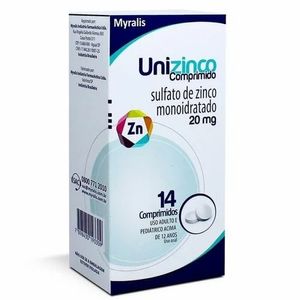 Unizinco 20Mg 14 Comprimidos
