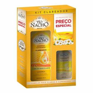Kit Tio Nacho Clareador Shampoo 415ml + 1 Condicionador 200ml