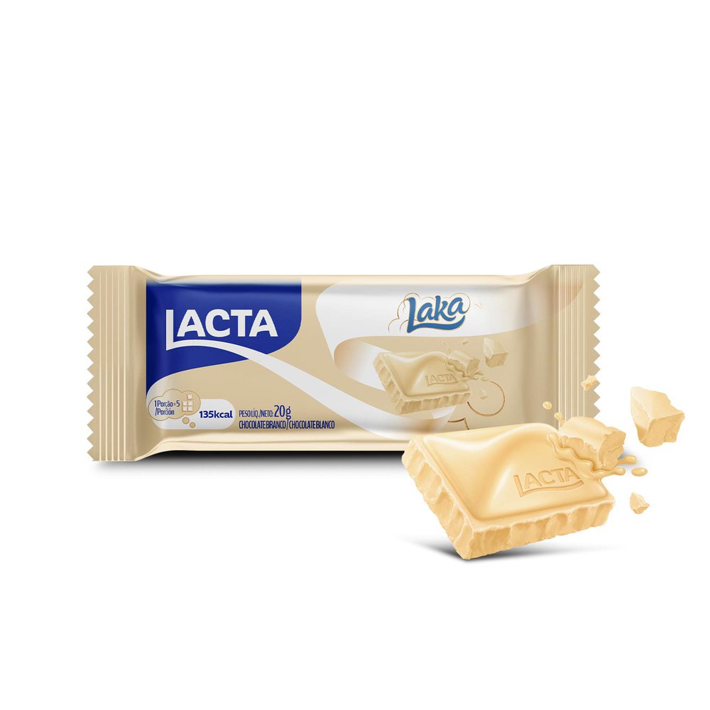 Chocolate Lacta Laka Branco 20G  Drogaria Globo - Drogaria Globo