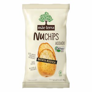 Chips Assado Batata Rústica NuChips Mãe Terra com 32g