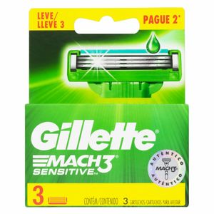 Carga Gillette Mach3 Sensitive Barcelona Leve 3 Pague 2