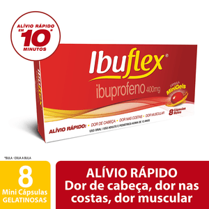Ibuflex 400mg 8 Cápsulas