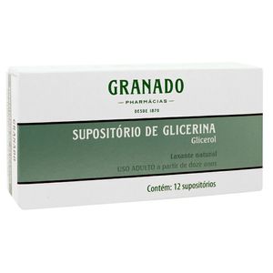 Supositório Glicerina Granado Adulto 12 Unidades