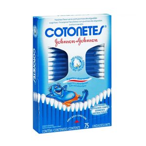 Hastes Flexíveis Johnson & Johnson Cotonetes 75 Unidades