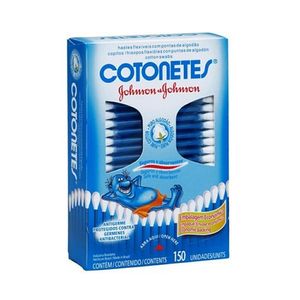 Hastes Flexíveis Johnson & Johnson Cotonetes 150 Unidades