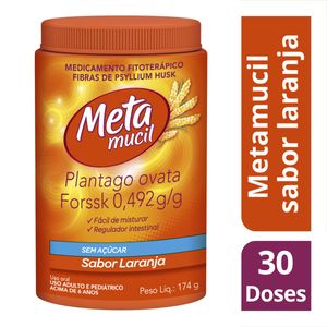 Metamucil Pote 174g Sabor Laranja