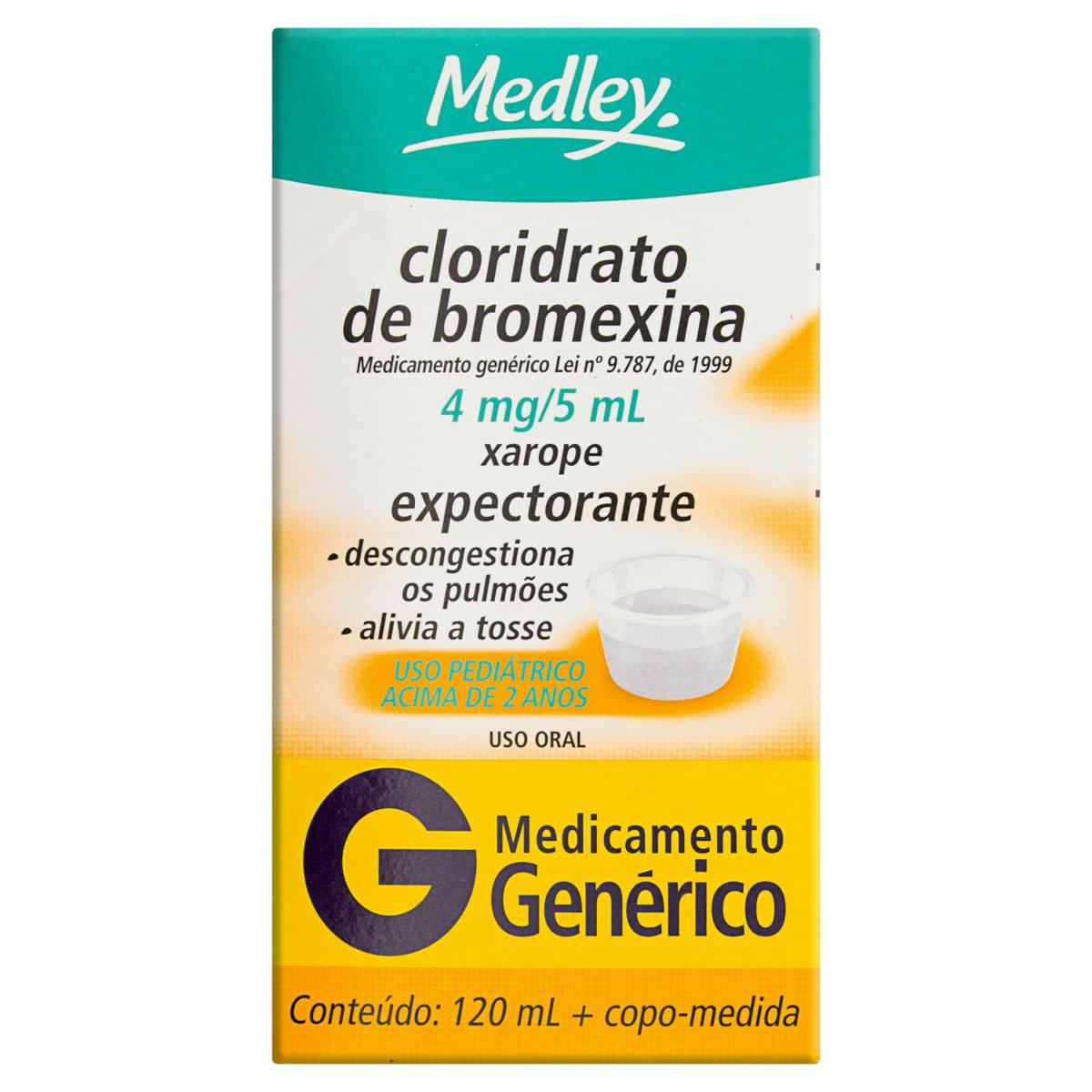 Cloridrato de Bromexina Infantil 4mg/5mL xarope 120mL – Globo