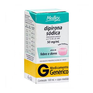 Dipirona Monoidratada 50mg/ml Solução Oral Genérico Medley 100ml
