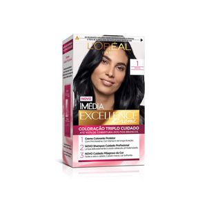 Tintura Imédia Excellence Creme Cor Preto 1