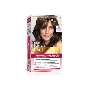 Tintura Imédia Excellence Creme Cor Castanho Natural 4