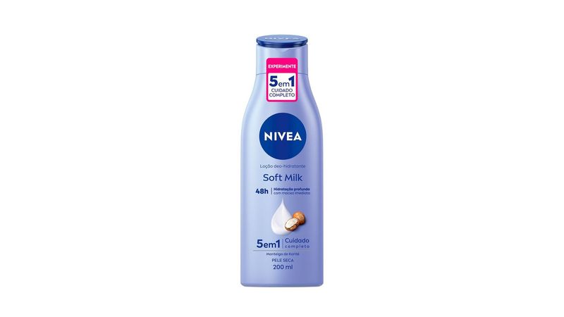 Nivea body soft milk pele seca 200 ml