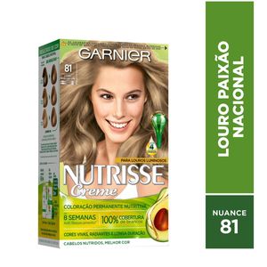Tintura Nutrisse Creme Cor Louro Paixão Nacional 81