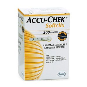 Lancetas para Glicemia Accu-Chek Softclix 200 Unidades