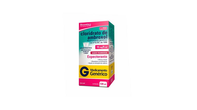 Cloridrato de Ambroxol Xarope Infantil 120ml - Biosintetica