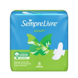 Absorvente Sempre Livre Especial Adapt Com Abas 8 Unidades