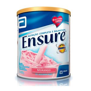 Suplemento Nutricional Ensure Pó Sabor Morango 400g