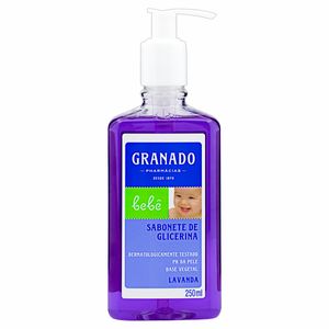 Sabonete Líquido Granado Glicerina Bebê Infantil Lavanda 250ml