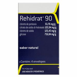 Rehidrat 90 Sabor Natural 4 Envelopes