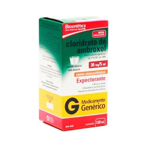 Cloridrato de Ambroxol 30mg/5ml Xarope Adulto Genérico Biosintética 120ml