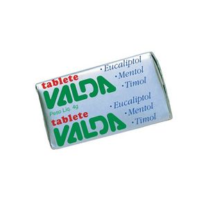 Goma de Mascar Valda Sabor Menta e Eucalipto 1 Tablete 4g