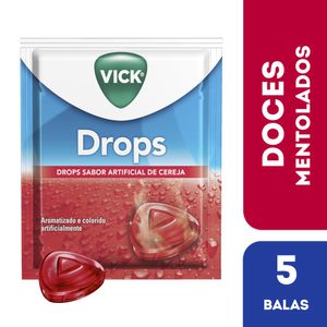 Vick Pastilha Sabor Cereja 5 Sachês