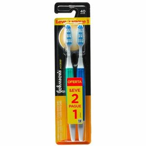 Escova Dental Johnsons Reach Access 40 Média Leve 2 Pague 1 Unidade