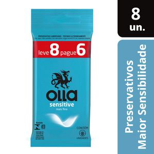 Preservativo Olla Sensitive Leve 8 Pague 6 Unidades