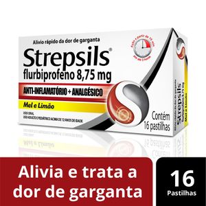 Strepslis Mel E Limão 16 Pastilhas