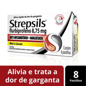 Strepsils Mel E Limão 8 Pastilhas