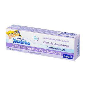 Creme Preventivo de Assaduras Turma da Xuxinha com Oléo de Amêndoa 45g