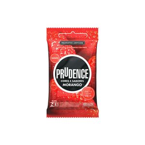 Preservativo Prudence Morango 3 Unidades