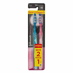 Escova Dental Johnsons Reach Confort Clean Média 40 Leve 2 Pague 1
