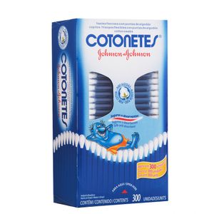 Hastes Flexíveis Johnson & Johnson Cotonetes 300 Unidades