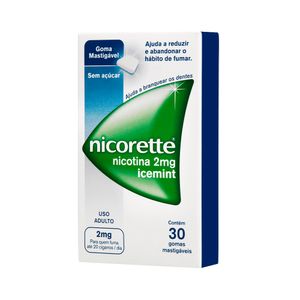 Nicorette Icemint 2mg 30g Gomas Mastigáveis