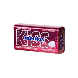 Pastilha Mentos Kiss Sabor Morango 35g