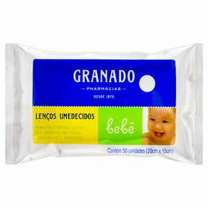 Lenços Umedecidos Granado Bebê Tradicional 50 Unidades