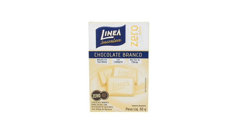 Chocolate Branco Linea 13g - DiabetesFarma