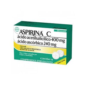 Aspirina C Efervescente 10 Comprimidos