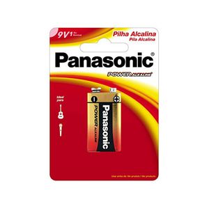 Bateria Panasonic Alcalina 9v Power 1unidade