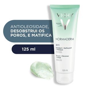 Gel de Limpeza Facial Vichy Normaderm 3 em 1 125ml