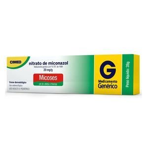 Nitrato De Miconazol 20mg/g Genérico Cimed Creme 28g