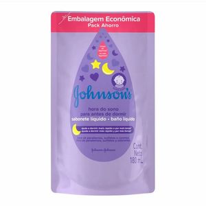 Refil Sabonete Líquido Johnsons Baby Infantil Hora do Sono 180ml