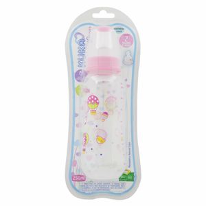 Mamadeira Kuka Color Bico Ortodontico Rosa 250ml