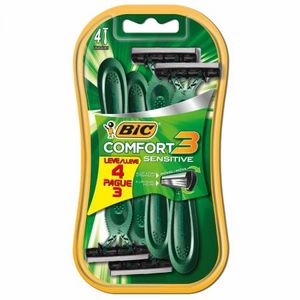 Barbeador Descartável Bic Comfort 3 Sensitive Leve 4 Pague 3