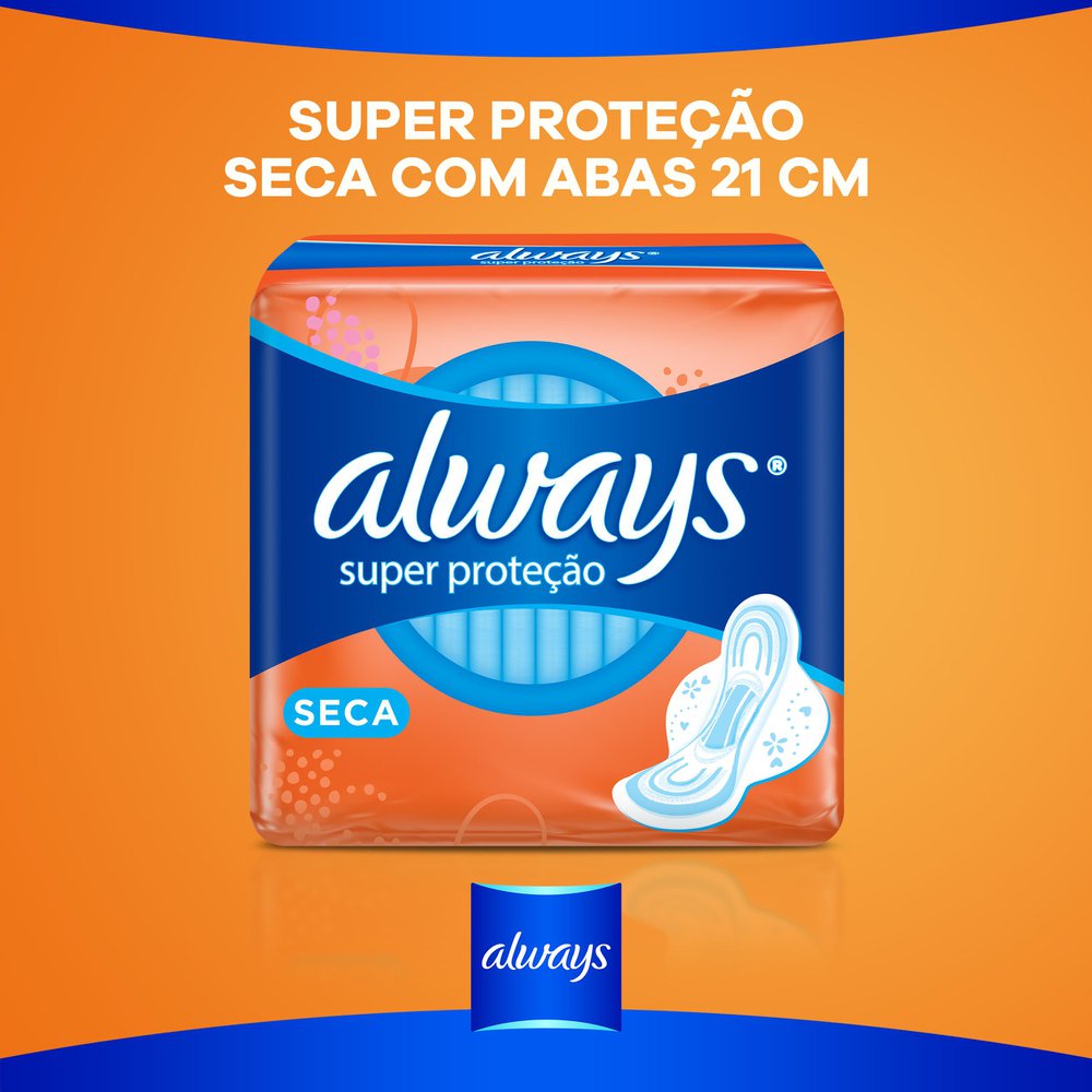 Absorvente Always Super Proteção Seca